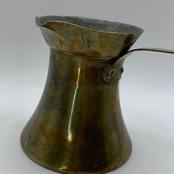 Vintage Brass Plated Number 14 Brass Pouring Melting Milk Butter Coffee ladle - Picture 2 of 10